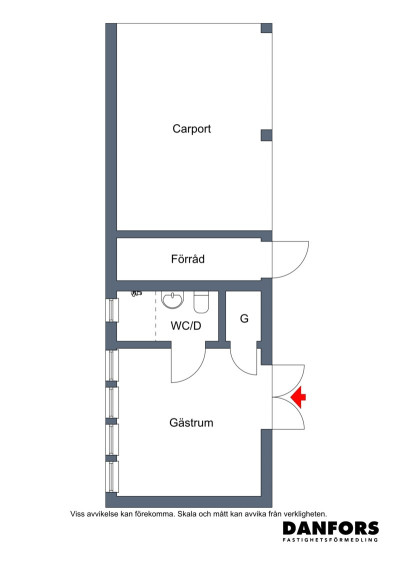 Planritning Gäststuga Planritning Gäststuga Lindvägen 18B