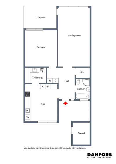 Planritning Liljevägen 26