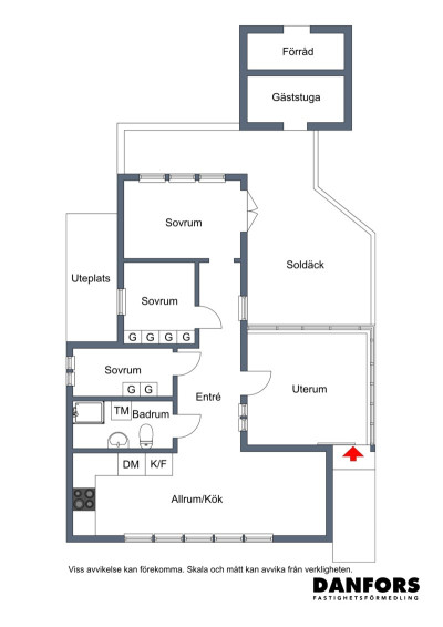 Planritning Södra Strandvägen 95