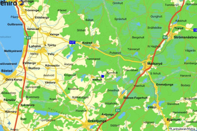 Kartbild Bögilts stugområde 157