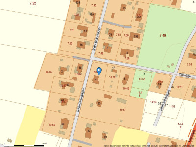 Fastighetskarta Tärnvägen 4 + Tärnvägen 4 A