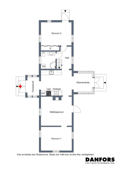 Planritning Marias väg 14