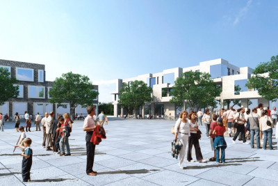 Illustrationsbild - Fjärilstorget Munins väg 2-8, Midgårdsvägen 22-28