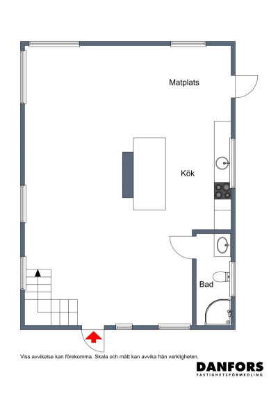 Planskiss plan 1 Våxtorpsvägen 33