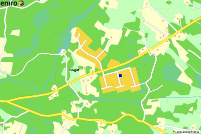 Kartbild Bögilts stugområde 157