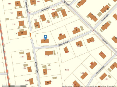 Fastighetskarta Magnoliavägen 6