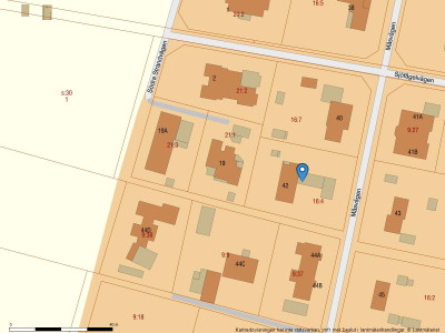 Fastighetskarta Måsvägen 42