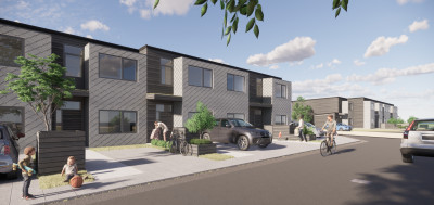 Framsida Brf Allarps strand, Iduns väg