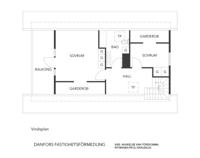 Planritning ovanvåning Planritning ovanvåning Otterdalsvägen 24