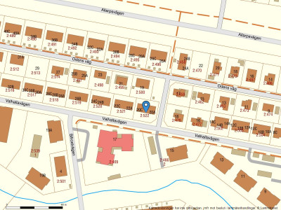 Fastighetskarta Valhallavägen 20C