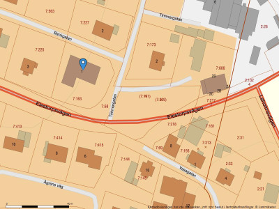Fastighetskarta Timmergatan 1