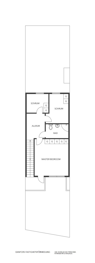 Planritning Ovanvåning Iduns väg 10B