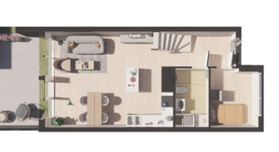 Planritning entréplan Tors väg 3A