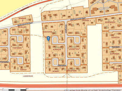 Fastighetskarta Gitarrgatan 14