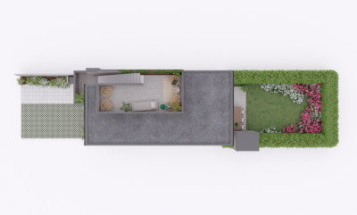 3D-plan Takterrass Iduns väg 10B