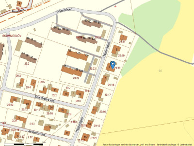 Fastighetskarta Plöjarevägen 5