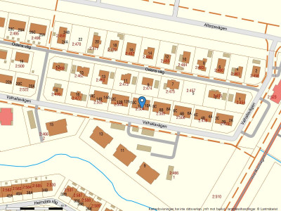 Fastighetskarta Valhallavägen 10B