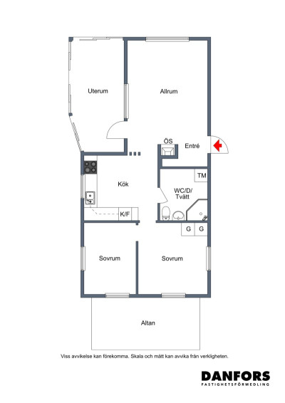 Planritning Rödhakevägen 25