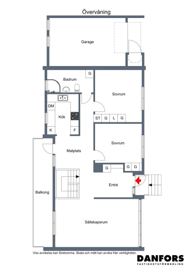 Planritning, entréplan Delfingränd 6