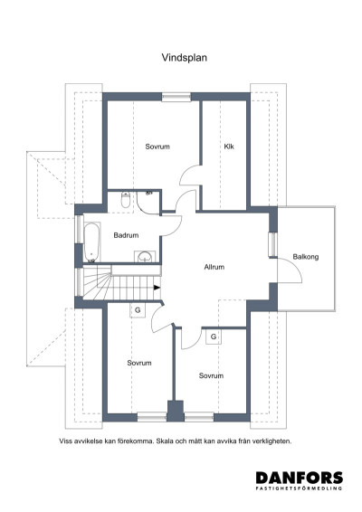 Planritning, ovanvåning Planritning, ovanvåning Odens väg 3