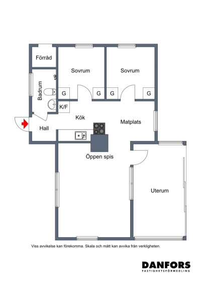 Planritning Tallhagsvägen 23