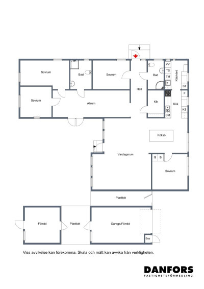 Planritning Plöjarevägen 5