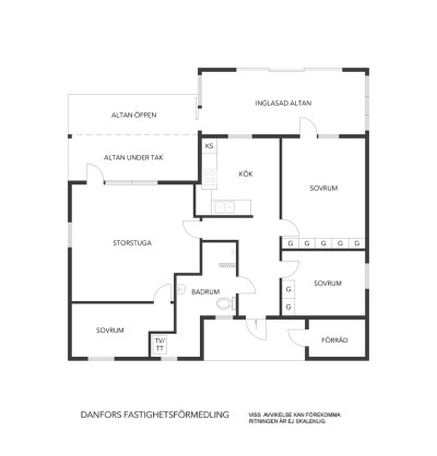 Planritning Rågångsvägen 23