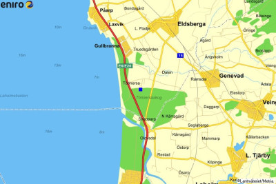 Kartbild Tönnersa strandby 10